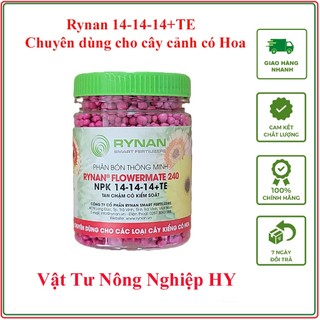 Phân tan chậm Rynan cho lan, kiểng lá, phân thông minh RYNAN 14-14-14+TE lọ 150g