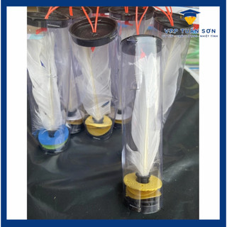SET 10 Quả Cầu Đá Lông Gà Pin Nhựa Rẻ