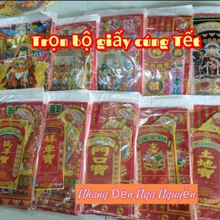 Bộ giấy cúng Giao Thừa Lớn Đẹp