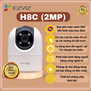  Camera wifi Ezviz H8C PRO 3MP 4MP 5MPngoài trời có màu ban đêm - Hàng chính hãng BH 2 Năm 