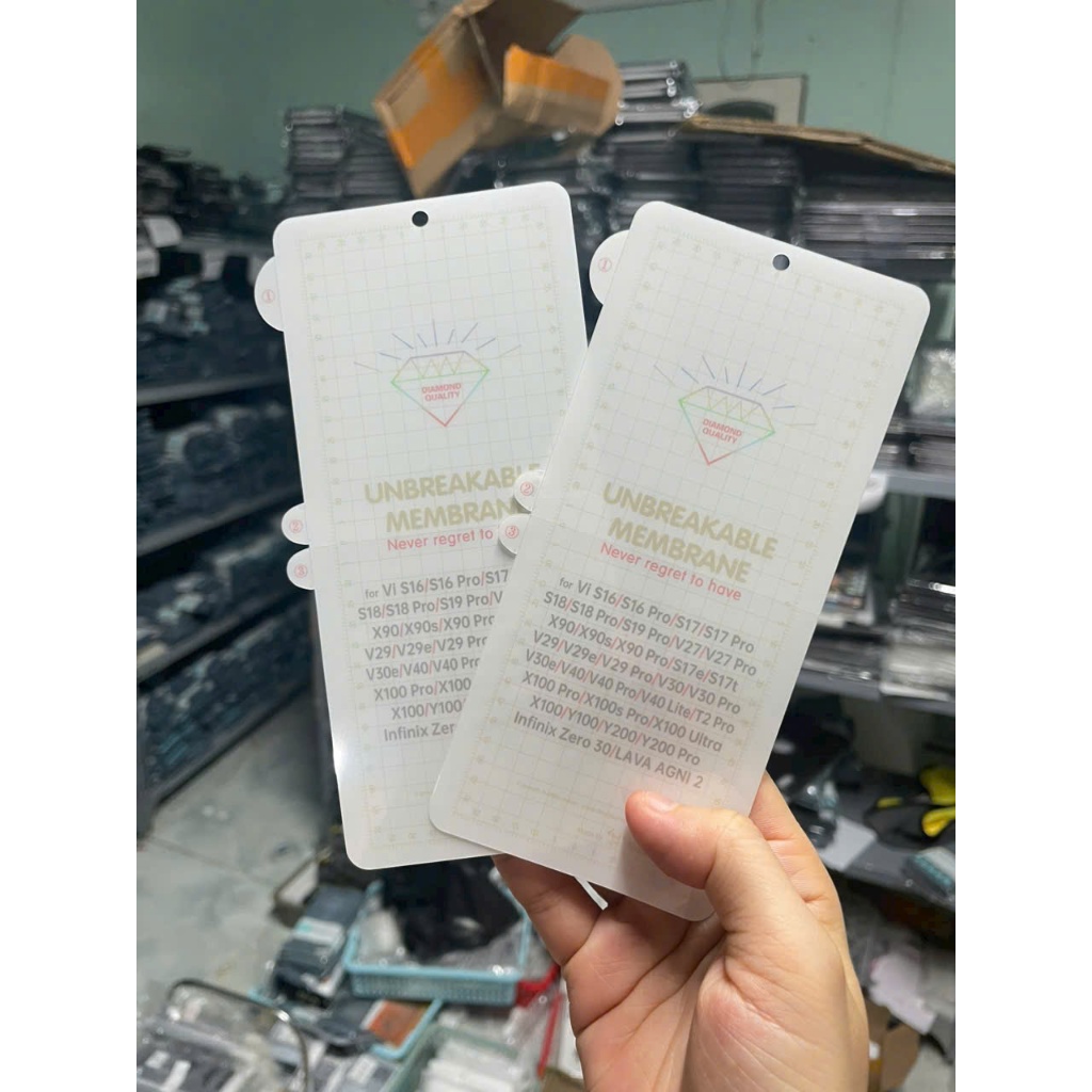 Miếng Dán dẻo PPF mặt trước Vivo X100 , X100 Pro , X100S Pro, X100 Ultra trong suốt