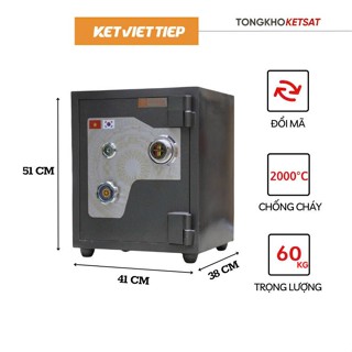Két Sắt Mini Việt Tiệp Siêu Cường KVTSC166 Khoá Cơ Đổi Mã Chống Cháy Chính Hãng An Toàn Nhất