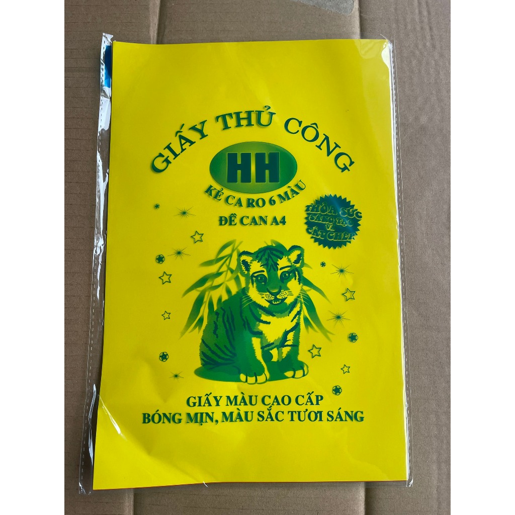 SET 2 Tập Giấy Thủ Công Hồng Hà A4 Có Decan Các Màu Đẹp