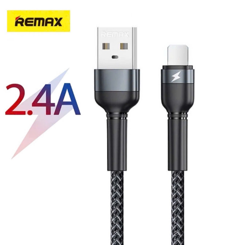 Dây Sạc Nhanh 2.4a Remax Dành Cho phone 5 6... 11 12 13 14 Cáp Bọc Dù Truyền Dữ liệu