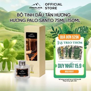 Bộ tinh dầu tán hương Himalaya hương Palo Santo 75ml/150ml