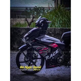 TEM DÁN LỬA RS150R XE WINNER X V3 MÀU ĐEN ĐỎ