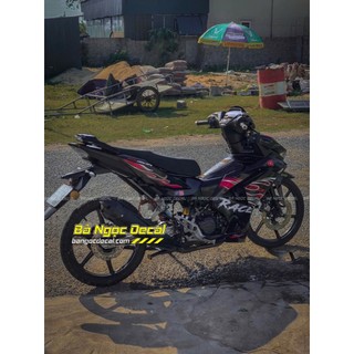 TEM DÁN LỬA RS150R XE WINNER X V3 MÀU ĐEN ĐỎ