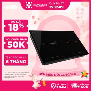 Bếp Đôi Từ Hồng Ngoại HAWONKOO CEH-201-IF 4200W Chính Hãng Bảo Hành 3 Năm - Thương Hiệu Hàn Quốc