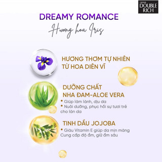 [TẶNG XÀ BÔNG CỤC] Sữa tắm Double Rich hoa Iris 550g