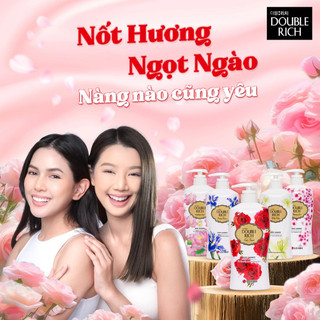 [TẶNG XÀ BÔNG CỤC] Sữa tắm Double Rich hoa Iris 550g