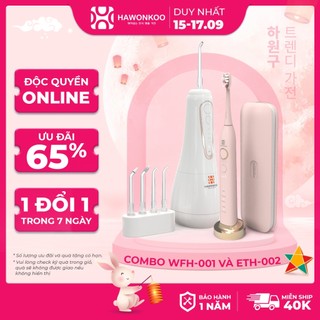  Combo tăm nước WFH-001 và bàn chải điện ETH-002 Bảo Hành 12 Tháng