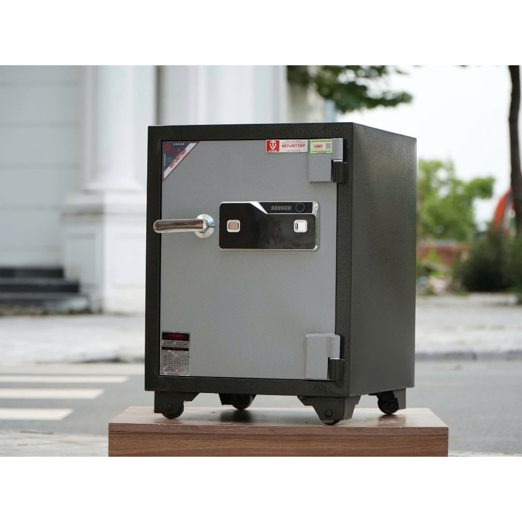 [KÉT SẮT BẢO MẬT VÂN TAY] Két sắt Việt Tiệp KV405 Vân Tay Điện Tử Khóa Cơ 3IN1 Có Kết Nối Điện Thoại