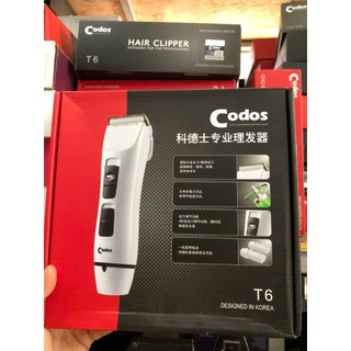 Tông đơ cắt tóc CODOS T6 lưỡi sắc bén, 2 pin sử dụng thời gian 3 tiếng,độ ồn thấp dễ dàng vệ sinh