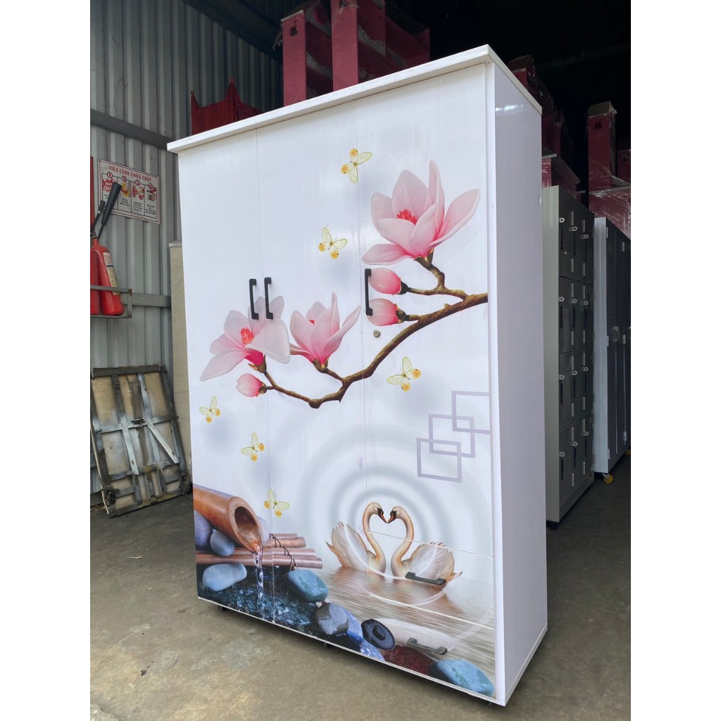 TỦ NHỰA IN 3D 3 CÁNH NGANG 1M2X1M8