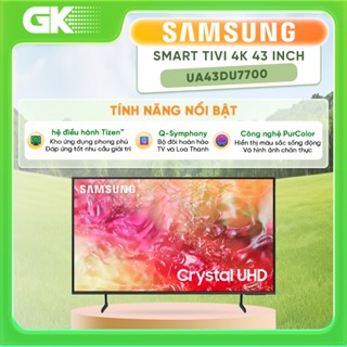 [Shopee - Lắp đặt 0Đ HN HCM] UA43DU7700 / UA43DU8000 -  Smart Tivi Samsung 43 Inch DU7700 / DU8000