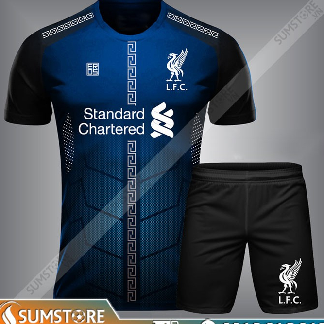 Bộ đồ bóng đá Liverpool Win Xanh