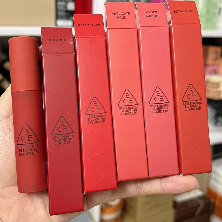 Son kem 3CE Blurring Liquid Lip