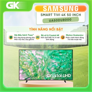 UA50DU8000 - Smart Tivi Samsung 4K 50 Inch 50DU8000{Miễn Phí Lắp TV Để Bàn HCM}