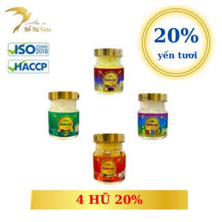 4 hũ 20% Yến chưng chọn vị- Yến sào Đỗ Thị Toán