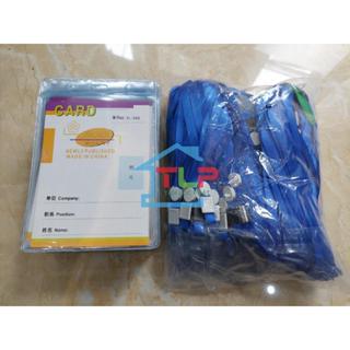 SỈ 50 BỘ THẺ ĐEO NHÂN VIÊN 503 (DỌC, KT 110*160mm) + dây đeo thẻ lụa móc nhựa nhiều màu (LOẠI ĐẸP)