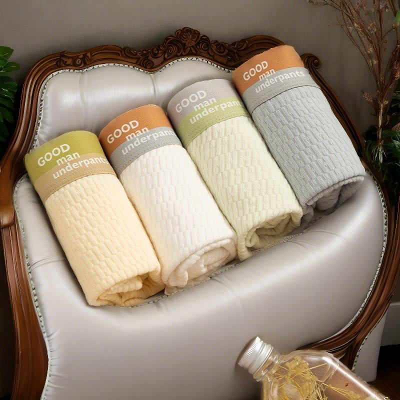 Sét 4 quần sịp đùi nam KING BOXER quần xì nam cotton ship đùi co dãn thấm hút mềm mịn thoáng khí GOO