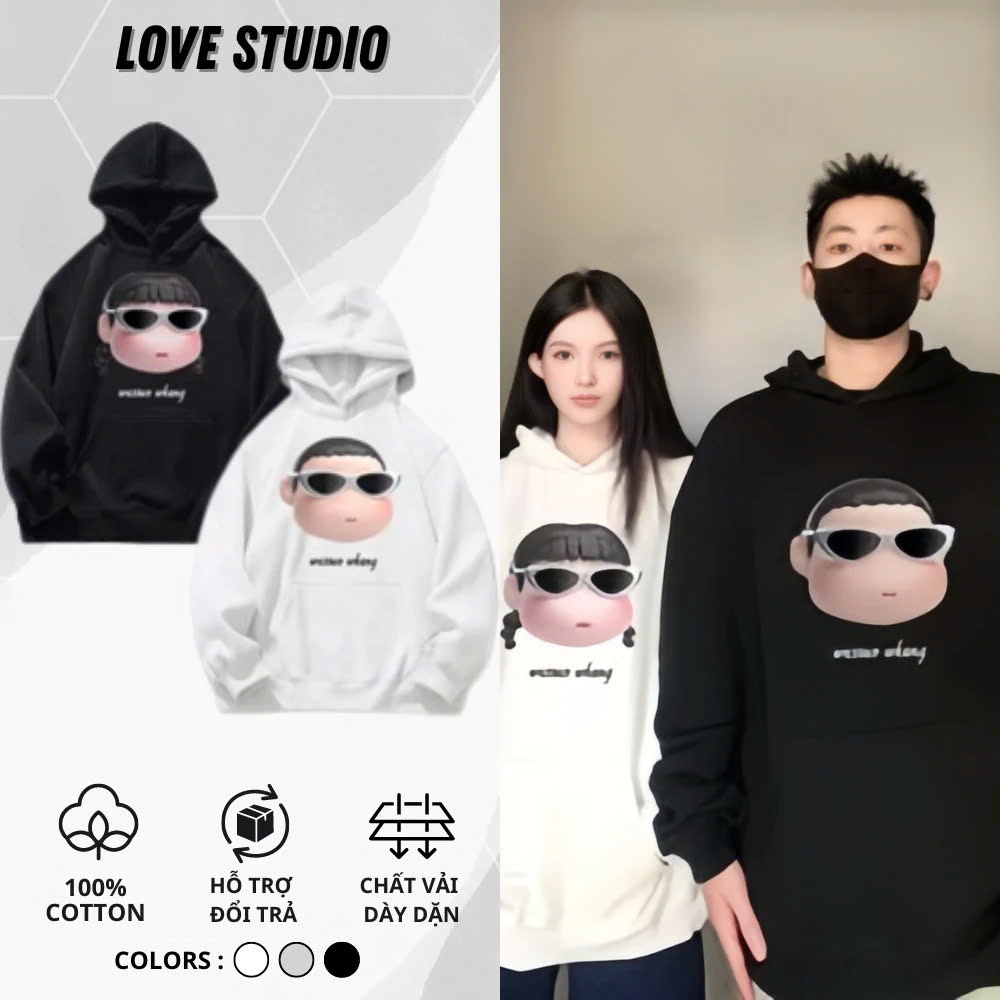 Áo Hoodie ,áo Hoodie đôi Sweater nam nữ, hoodie có mũ nỉ cotton mịn form Hàn Quốc [A073]