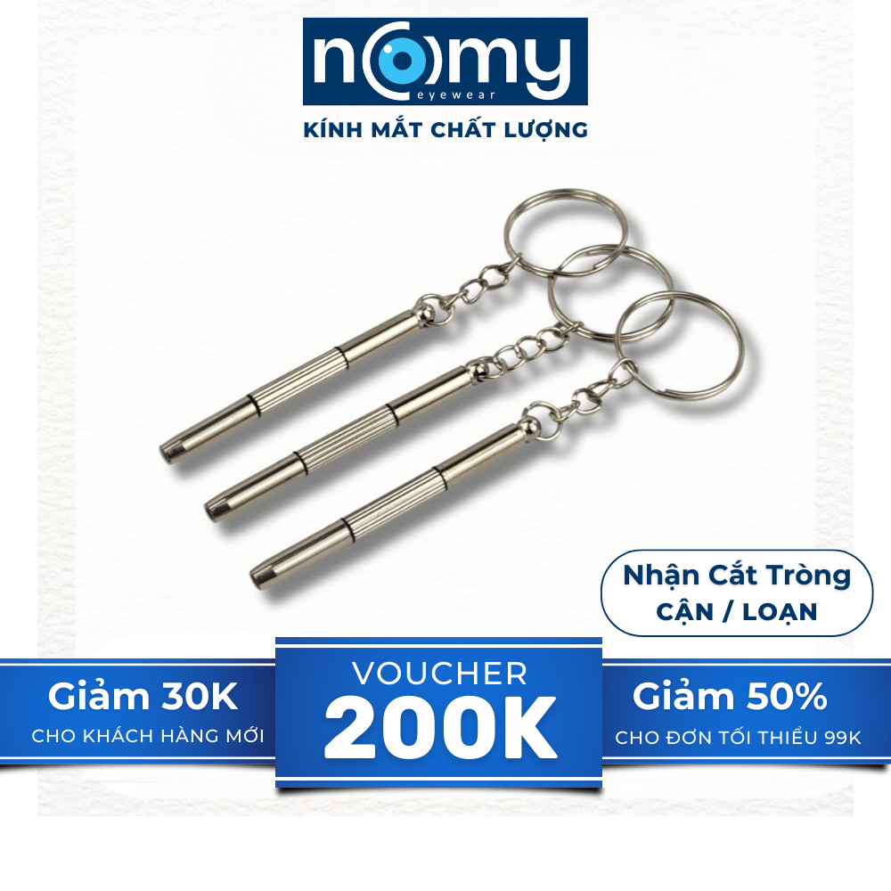 Móc vít chìa khóa vặn ốc NOMY sửa kính mắt 3 đầu đa năng