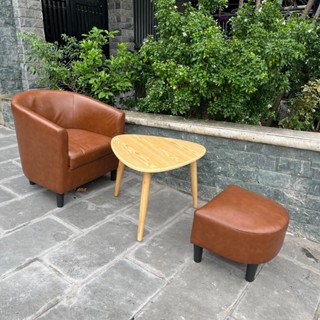 GHẾ SOFA ĐƠN MINI MÀU NÂU