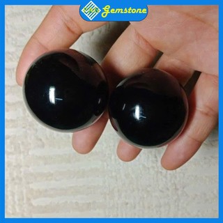 Bi Lăn Tay PAG, Bi Lăn Tay Đá Obsidan Tự Nhiên Màu Đen Kích Thước 4cm