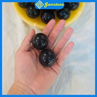 Bi Lăn Tay PAG, Bi Lăn Tay Đá Obsidan Tự Nhiên Màu Đen Kích Thước 4cm