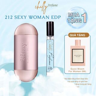 Nước Hoa Chiết 10ml Nữ Carolina Herrera 212 Sexy Woman Cao Cấp, Hương Thơm Ngọt Ngào, Gợi cảm