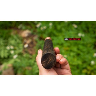 Cán dao bếp gỗ mun khâu đồng đỏ - M1DD ( tặng 2 chốt đồng đỏ )
