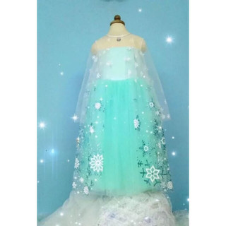 Vải voan lưới may váy elsa
