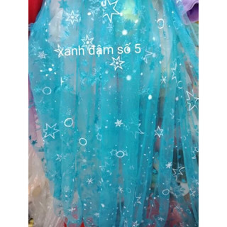 Vải voan lưới may váy elsa