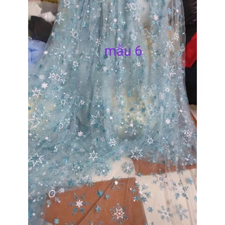Vải voan lưới may váy elsa