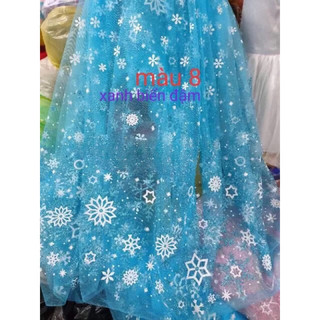 Vải voan lưới may váy elsa