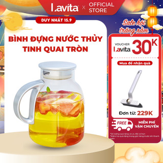 Bình đựng nước thuỷ tinh Lilac cao cấp - nhiều màu