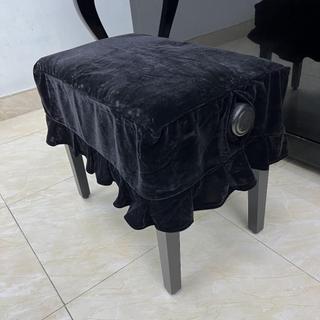 Combo khăn phủ đàn và phủ ghế đàn Piano nhung đen