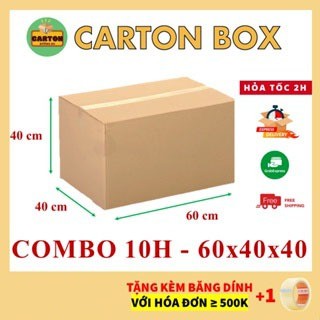  Thùng Carton 60x40x40 Size Lớn Đóng Hàng - Chuyển Nhà Hộp Carton Giá Rẻ chỉ từ 599đ h 