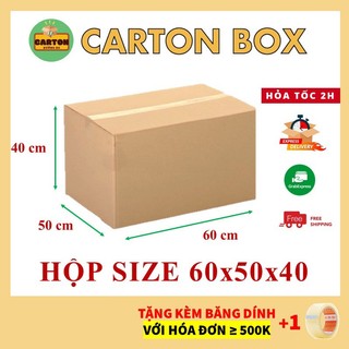  Thùng Carton 60x50x40 Size Lớn Chuyển Nhà - Đóng Hàng Hộp Carton Giá Rẻ chỉ từ 599đ h 