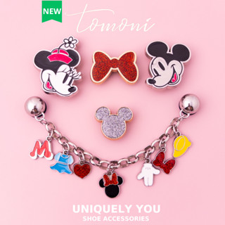 Sticker Gắn Dép, Charm Dép Cross Kim Loại Đính Đá Hình Các Nhân Vật Hoạt Hình - TM56