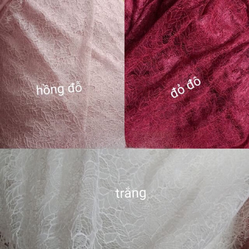 Vải ren may áo dài ,váy