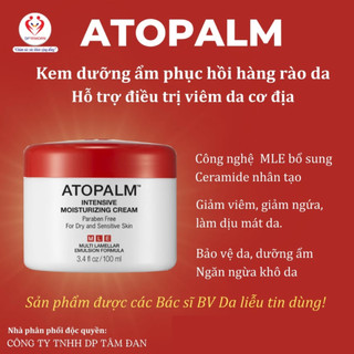 Kem dưỡng ẩm ATOPALM - Giữ ẩm hiệu quả, hỗ trợ dưỡng ẩm cho người bị Viêm da cơ địa. Cho TrE, PNCT