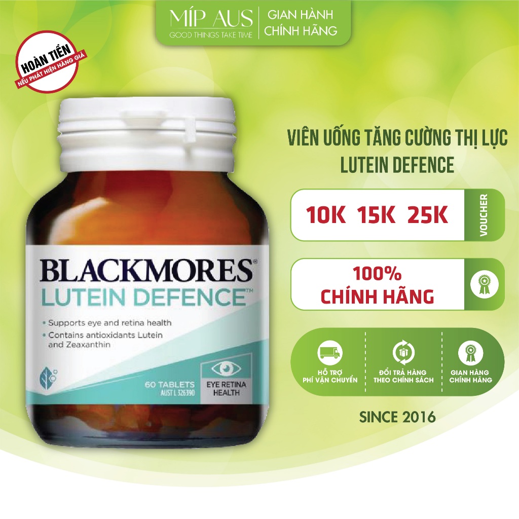 Viên Uống Bổ Mắt - Blackmores Lutein Defence (60 Viên)