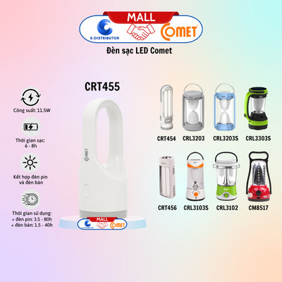 [HỎA TỐC] Đèn pin sạc LED Comet CRT454|5|6 - CRL3102/CRL3203/CRL3102S/CRL3203S/CRL3303S - CM8517 - Chính Hãng