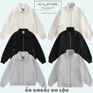 Áo Khoác Da Lộn Nam Nữ Chuẩn Form Siêu Hót Hàng Quảng Châu Cao Cấp Mẫu Mới ACA_STORE