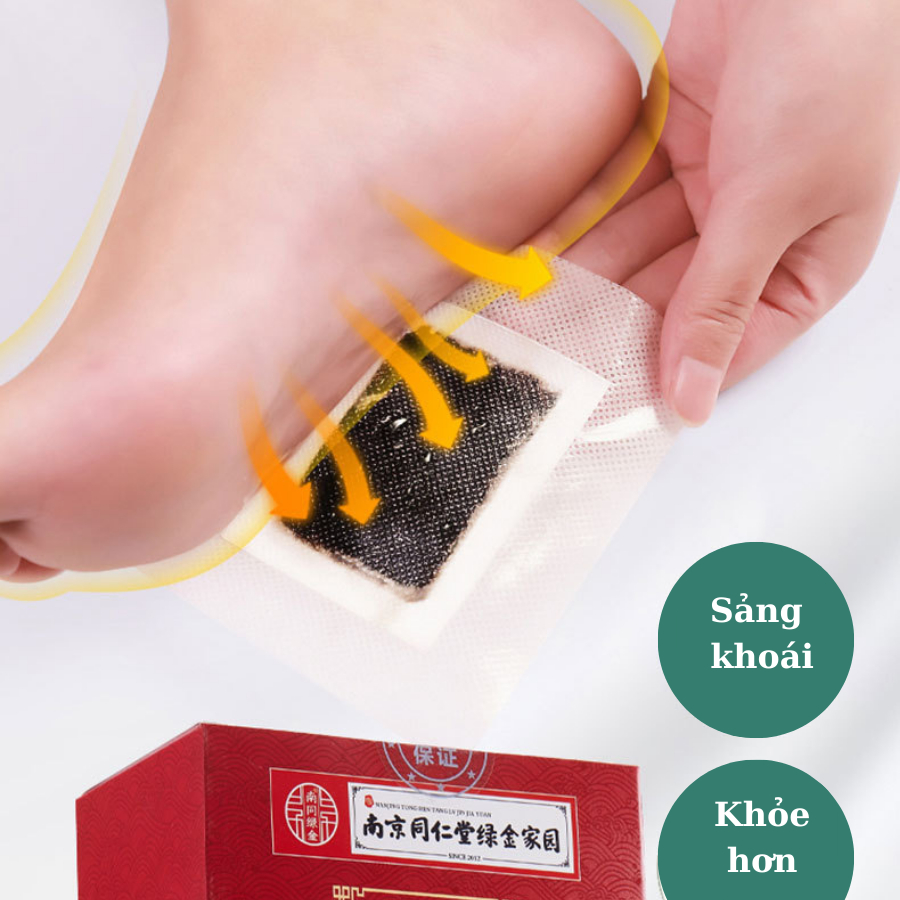Miếng Dán Thải Độc Chân Ngải Cứu Giúp Ngủ Ngon Giảm Nhức Mỏi Thải Độc Chân Thanh Lọc Cơ Thể