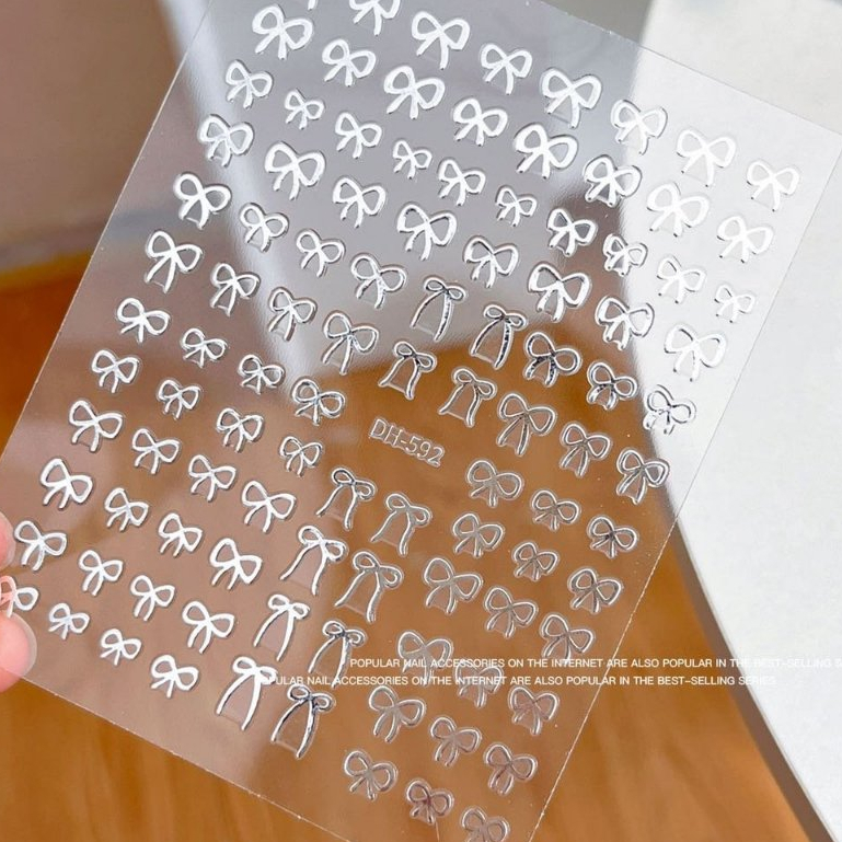 sticker nơ bac nhé ạ DH592 bac