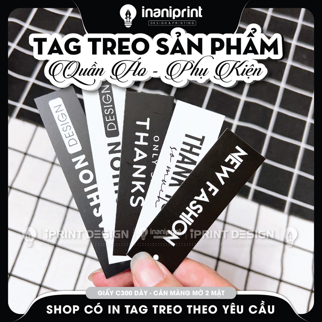 Nhiều Mẫu Tag Treo Quần Áo, Thẻ Treo Quần Áo Thời Trang 3