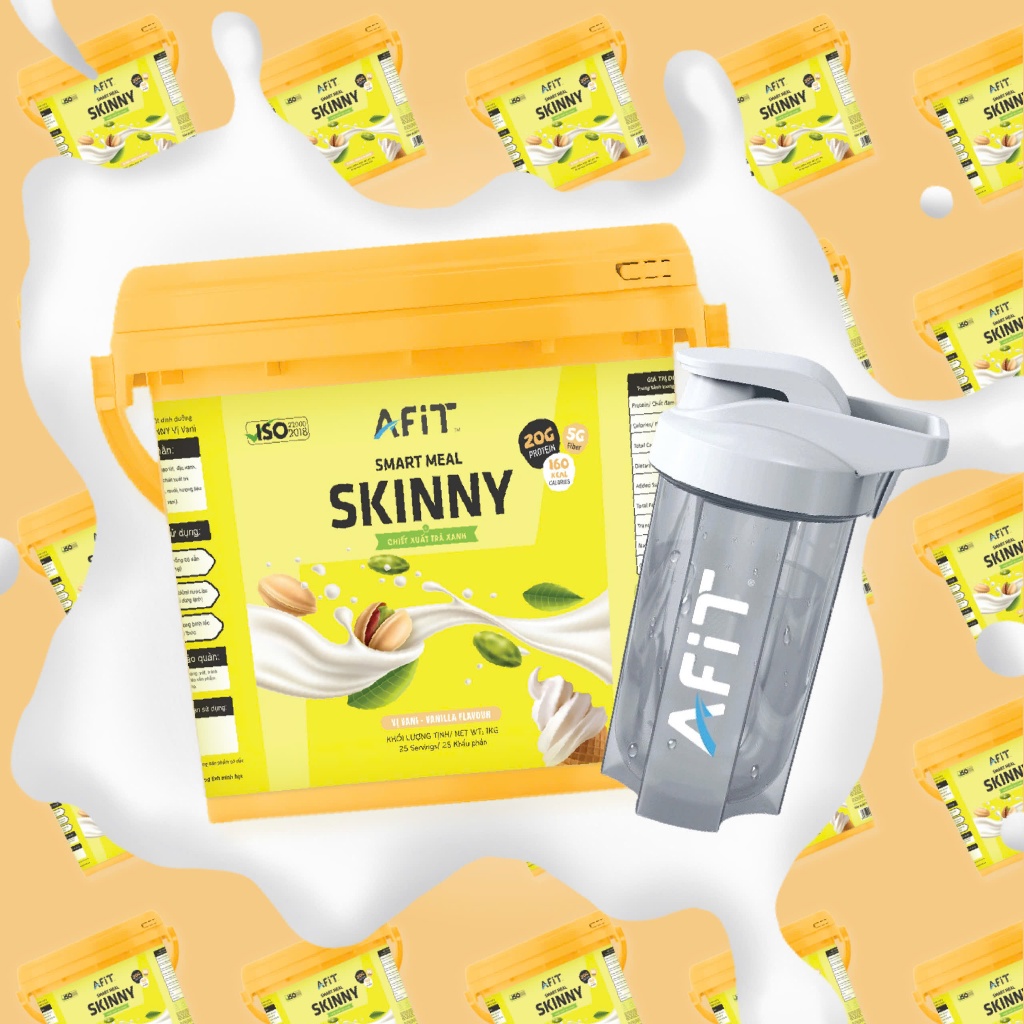 Giảm cân đốt mỡ SKINNY AFIT - giảm cân giảm mỡ cấp tốc an toàn hiệu quả, HỘP 1KG